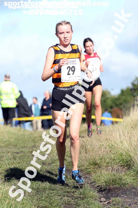 Womens under-17s  and under-20s 2019 Start Fitness Harrier league, Wrekenton, Gateshead. Photo: David T. Hewitson/Sports for All Pics